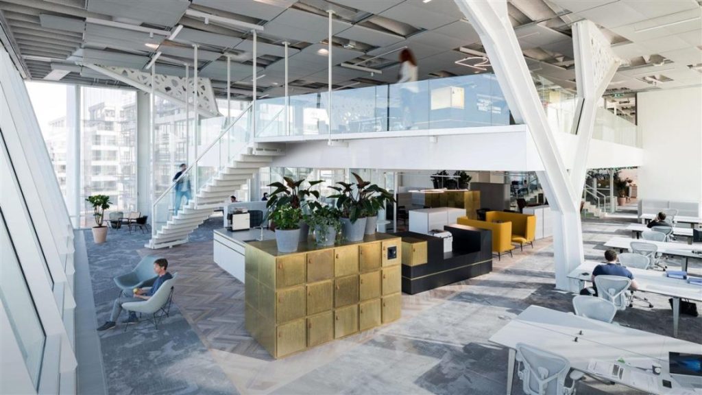 Industriële kantoorinrichting Amsterdam door professioneel interieurarchitectuurbedrijf met moderne design elementen